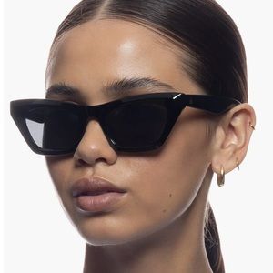 Aire Capricornus 50mm Cat Eye Sunglasses in Black